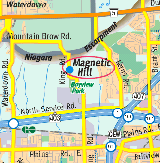 Directions To Burlington Ontario Magnetic Hill - Map And Directions - Burlington - Ontario